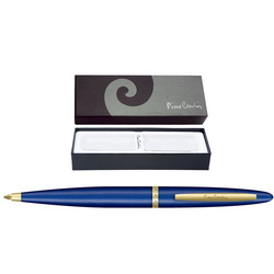 Ручка шариковая Pierre Cardin CAPRE в подарочной коробке, корпус - латунь и лак, отделка и детали дизайна - сталь, позолота