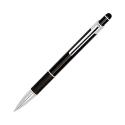Ручка шариковая Даннике со стилусом, алюминий