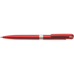 Ручка Zenit шариковая, красный металлик, пластик, металл