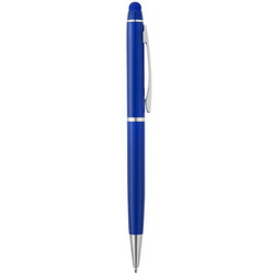 Ручка шариковая со стилусом и поворотным механизмом, металл