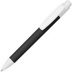 Ручка Eco Touch шариковая с белыми деталями, картон, пластик