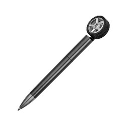 Шариковая ручка со спинером в виде автомобильного колеса, пластик