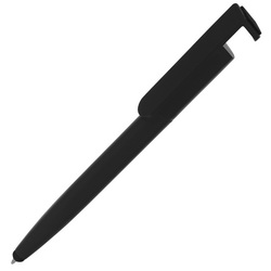Ручка пластиковая со стилусом, держателем для смартфона или планшета и протиркой для сенсорных экранов