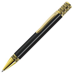 Ручка Precious шариковая, с золотистыми деталями, металл