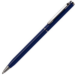 Ручка шариковая Slim, металл, темно-синий