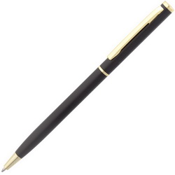 Ручка шариковая Slim, металл, цвет черный