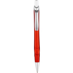 Ручка Девон шариковая, цвет металлик, красный