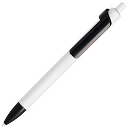 Ручка Forte, белый корпус, цветной клип, Италия