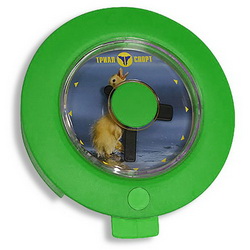Часы настенные с магнитом и держателем для заметок, зеленый