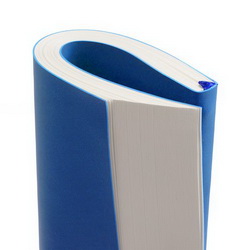 Недатированный ежедневник формата А5 с гибкой обложкой и покрытием soft touch, тонированный блок, 192 стр., ляссе в цвет обложки