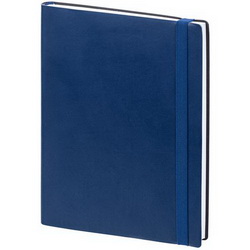 Недатированный ежедневник формата А5 с гибкой обложкой и вертикальной резинкой, искусственная кожа, белый блок, 336 стр., ляссе в цвет обложки