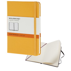 Записная книжка "Moleskine", А6 с резинкой, внутренним карманом и блоком в линейку, полипропилен, бумага
