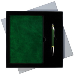 Подарочный набор "Modern" из 2х предметов: недатированный ежедневник Portobello Trend Voyage арт. 48353705 и ручка "Tropic" арт. 33329005, в серой картонной коробке с ложементом.