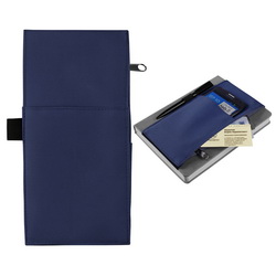 Органайзер на ежедневник с местом под ручку, карманом для визиток и карманом для мобильного телефона, полиэстр