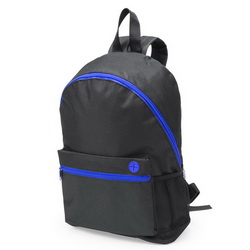Рюкзак с контрастной отделкой, одним отделением, карманом на молнии и силиконовым разъемом для наушников, полиэстр 600D