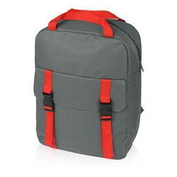 Рюкзак с отделением для ноутбука и большим внешним карманом на застежках, полиэстр