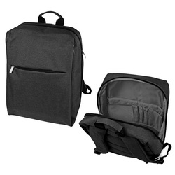 Рюкзак с защищенным отделением для ноутбука и внешними карманами на молнии, полиэстр