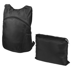 Рюкзак складной с основным отделением на молнии и дополнительным карманом для мелочей, модель поставляется в разложенном виде, полиэстр