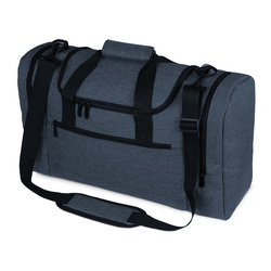 Дорожная сумка с2-мя большими карманами на молнии по бокам и одним спереди, полиэстер