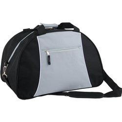 Дорожная сумка с внешним карманом на молнии и ремнем через плечо, полиэстр