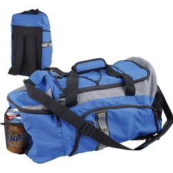 Сумка-рюкзак с отделением для обуви, боковыми сетчатыми карманами, передним карманом на молнии и выходом для наушников, полиэстр