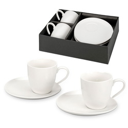 Чайный набор на 2 персоны "Suomi", 200мл, 4 предмета, в подарочной коробке, фарфор