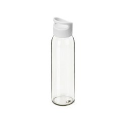 Стеклянная бутылка с пластиковой крышкой, 500мл, можно мыть в посудомоечной машине, силикатное стекло, полипропилен