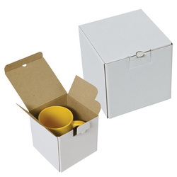 Коробка подарочная для кружки, микрогофрокартон белый. Подходит к артикулам 71334501, 22323001, 71334501, 713346)