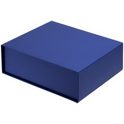 Подарочная коробка из переплетного картона, кашированного дизайнерской бумагой с магнитом на крышке