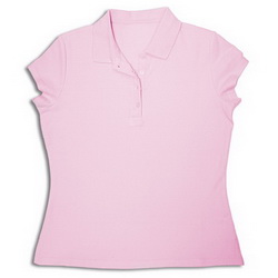 Рубашки-поло S женская 100% хлопок, плотность 205 г/кв.м, розовый