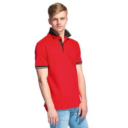 Рубашка-поло мужская с контрастной отделкой, размеры XS-XXXL, 185 г/м2, 80% хлопок, 20% полиэстр