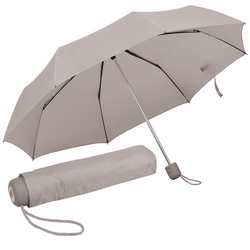 Зонт складной механический, с пластиковой ручкой с покрытием soft-touch, в чехле, в сложенном виде 24 см, нейлон