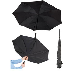 Зонт-трость с обратным сложением, полиэстр