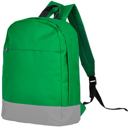 Городской рюкзак "Action", одно отделение, карман на молнии, мягкая спинка с поролоном, полиэстр, зелено-серый