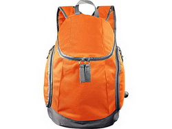 Рюкзак с тремя отделениями, оранжевый