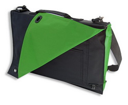 Сумка-портфель для документов, нейлон, зеленый