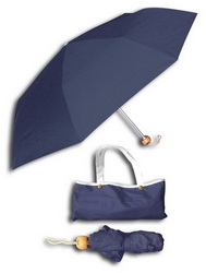 Зонт складной в сумочке-чехле, синий
