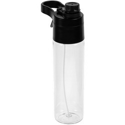 Бутылка для воды с пульверизатором в тканевом мешочке, 600 мл, пластик