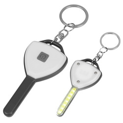Брелок-фонарик в форме ключа, три режима свечения, батарейка в комплекте, пластик