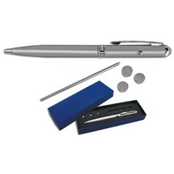 Ручка-детектор валют, металл, цвет серебристый