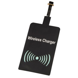 Приемник для беспроводной зарядки телефонов и других электронных устройств с входом Micro USB, пластик, металл
