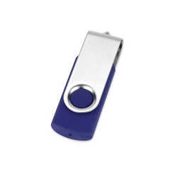 Флеш-карта USB 2.0 8Гб с металлической защитной скобой, металл, пластик