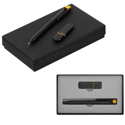 Подарочный набор: ручка шариковая Prodir и флеш-карта, 8Гб, пластик