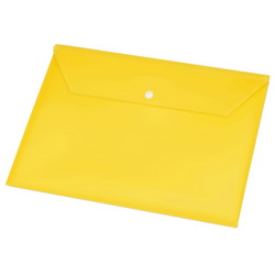 Папка-конверт на кнопке из пластика, 180мкм