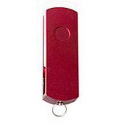 Флэш-карта USB, 8Gb, пластиковый корпус с силиконовым напылением и металлическим цветным клипом, бордовый