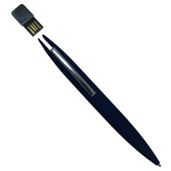 Ручка-флэш-карта USB, 8Gb,с металлическим клипом, черный