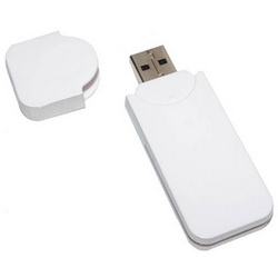 Флэш-карта USB, 8Gb, пластиковый корпус, белый