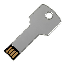 Флэш-карта USB в виде ключа, 8 Gb, металл