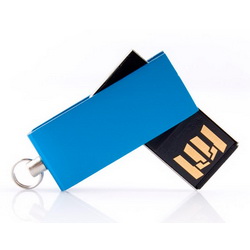 Флэш-карта USB, 8GB, поворотный металлический колпачок