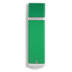 Флэш-карта USB, 8Gb, пластиковый корпус, зеленый